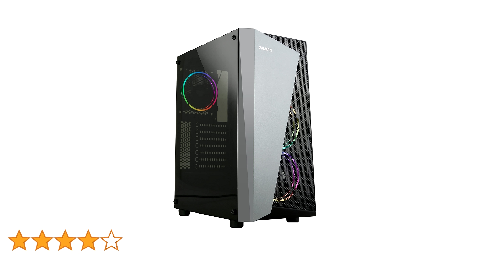 Amazon | ZALMAN S4 Plus ミドルタワーPCケース RGBファン 3基